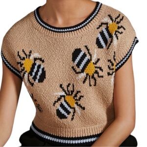 Anthropology bee sweater vest Sarah Gordon for Anthropology